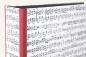 Preview: Folder with music motif with red edges and mechanism